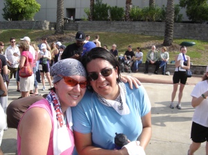 Tracy & Natalia after completing our first Triathlon